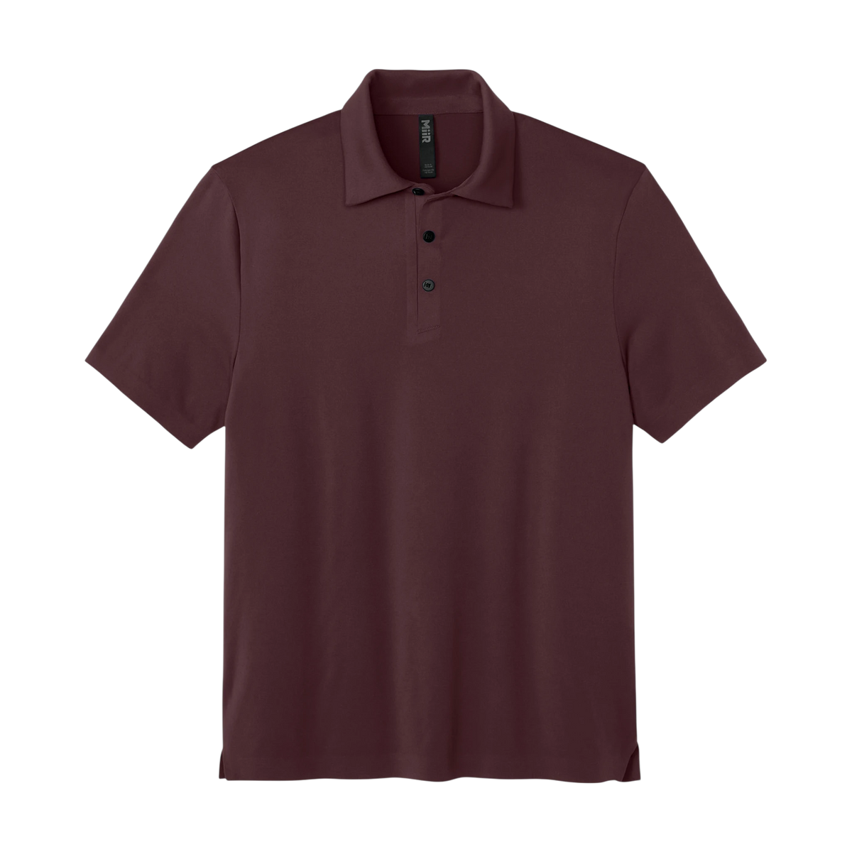 MiiR Alta Polo in Dark Fig — custom branded by Motive