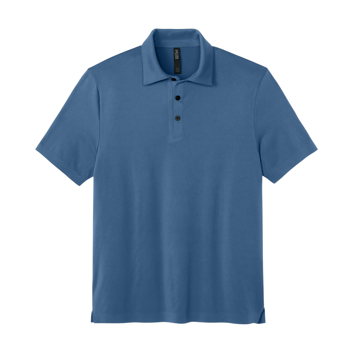 MiiR Alta Polo in Deep Lake — custom branded by Motive
