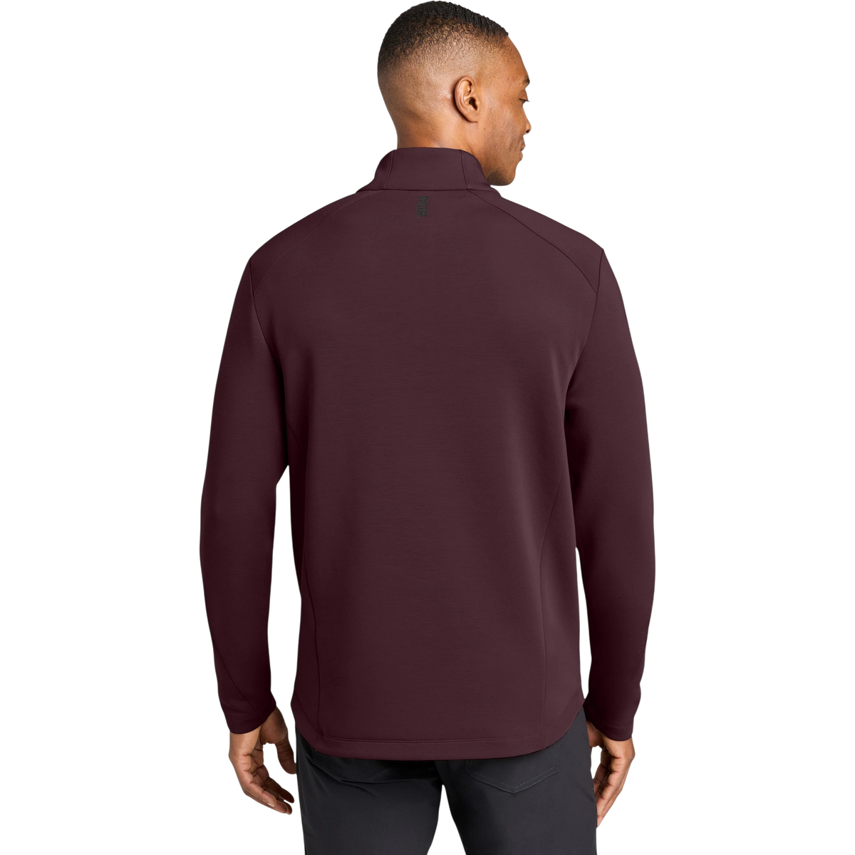 MiiR Kumo 1/4-Snap Pullover in Dark Fig — custom branded by Motive