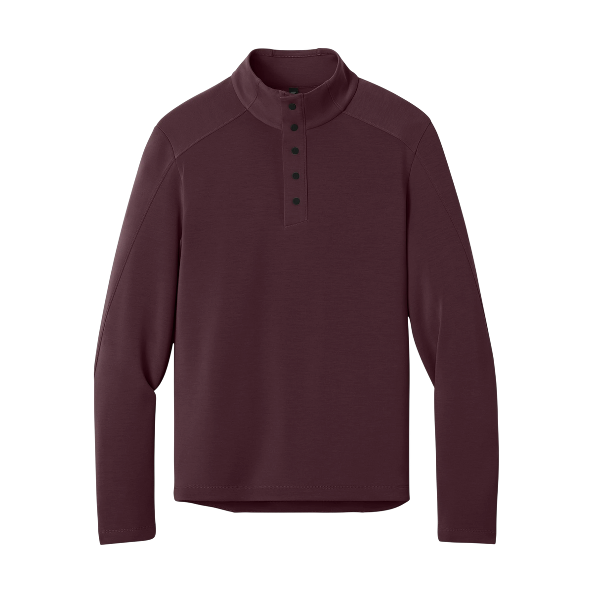 MiiR Kumo 1/4-Snap Pullover in Dark Fig — custom branded by Motive