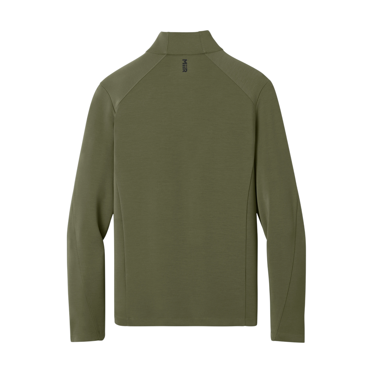 MiiR Kumo 1/4-Snap Pullover in Forest Moss — custom branded by Motive