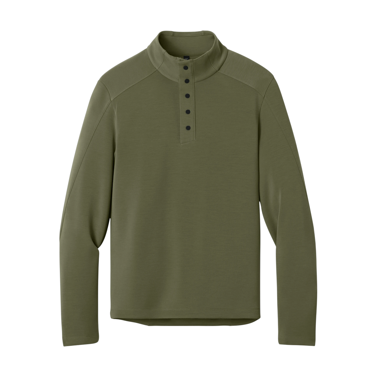 MiiR Kumo 1/4-Snap Pullover in Forest Moss — custom branded by Motive