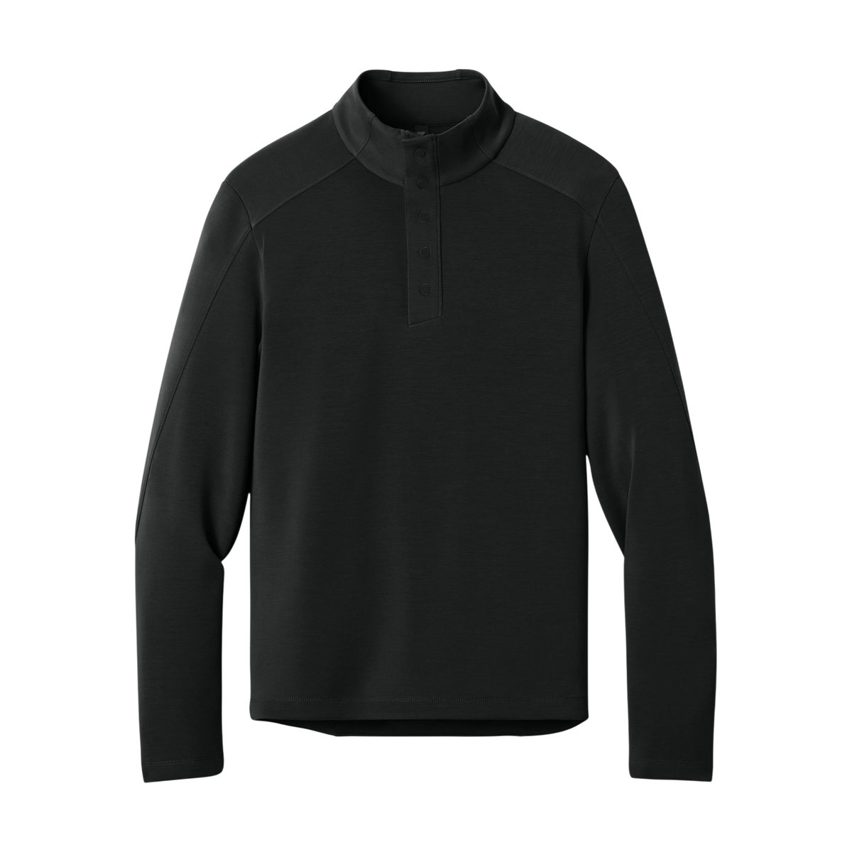 MiiR Kumo 1/4-Snap Pullover in Pitch Black — custom branded by Motive