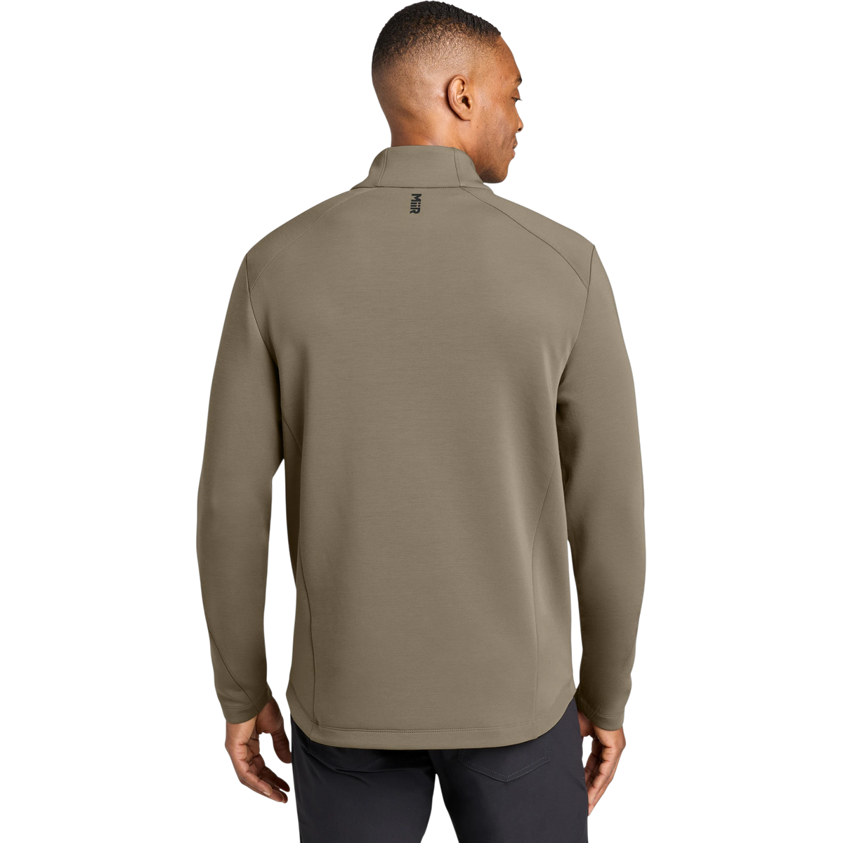 MiiR Kumo 1/4-Snap Pullover in Truffle — custom branded by Motive