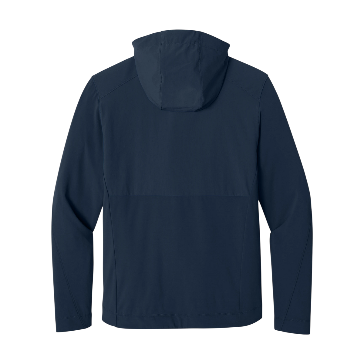 MiiR Kivu Hybrid Full-Zip Hooded Jacket in Indigo Navy — custom branded by Motive