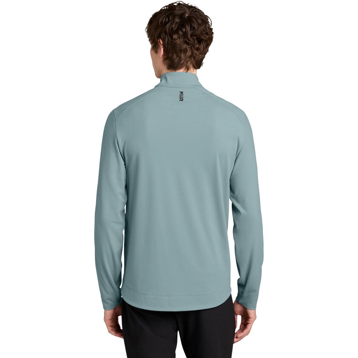 MiiR Kivu 1/4-Zip in Blue Fog — custom branded by Motive