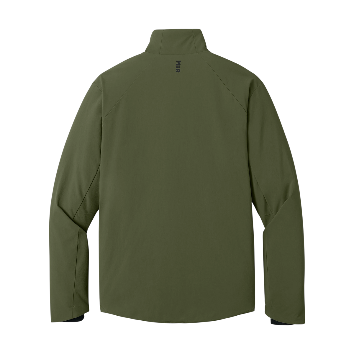 MiiR Sashiko Full-Zip Stretch Puffy in Forest Moss — custom branded by Motive