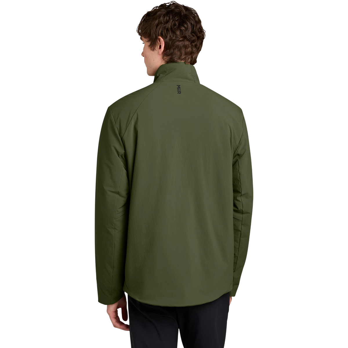MiiR Sashiko Full-Zip Stretch Puffy in Forest Moss — custom branded by Motive