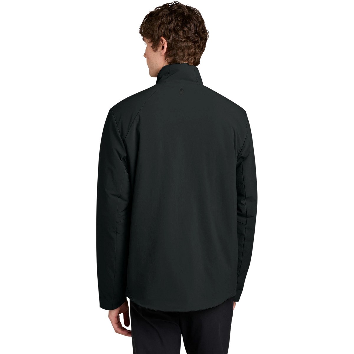 MiiR Sashiko Full-Zip Stretch Puffy in Pitch Black — custom branded by Motive
