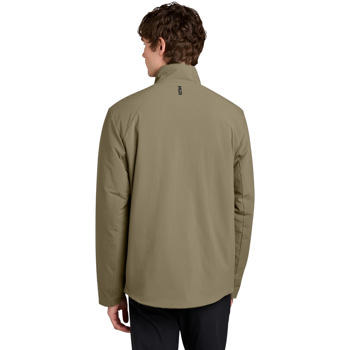MiiR Sashiko Full-Zip Stretch Puffy in Truffle — custom branded by Motive