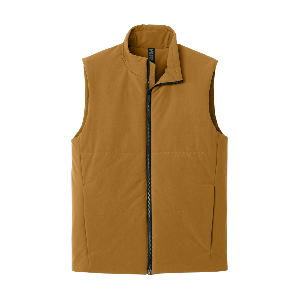 MiiR Sashiko Stretch Puffy Vest in Amber Haze — custom branded by Motive