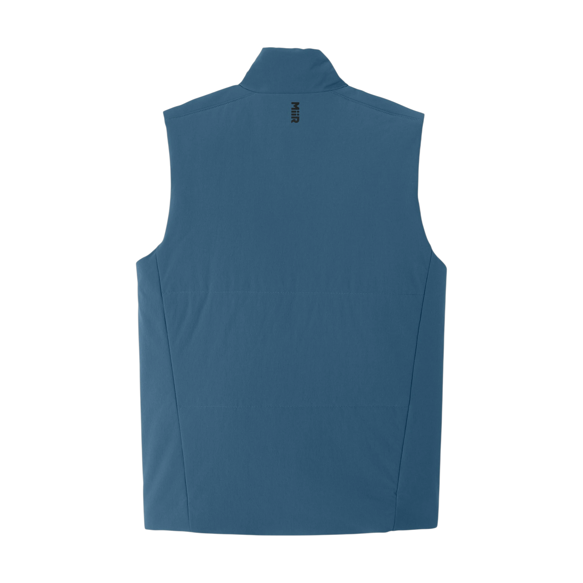 MiiR Sashiko Stretch Puffy Vest in Deep Lake — custom branded by Motive
