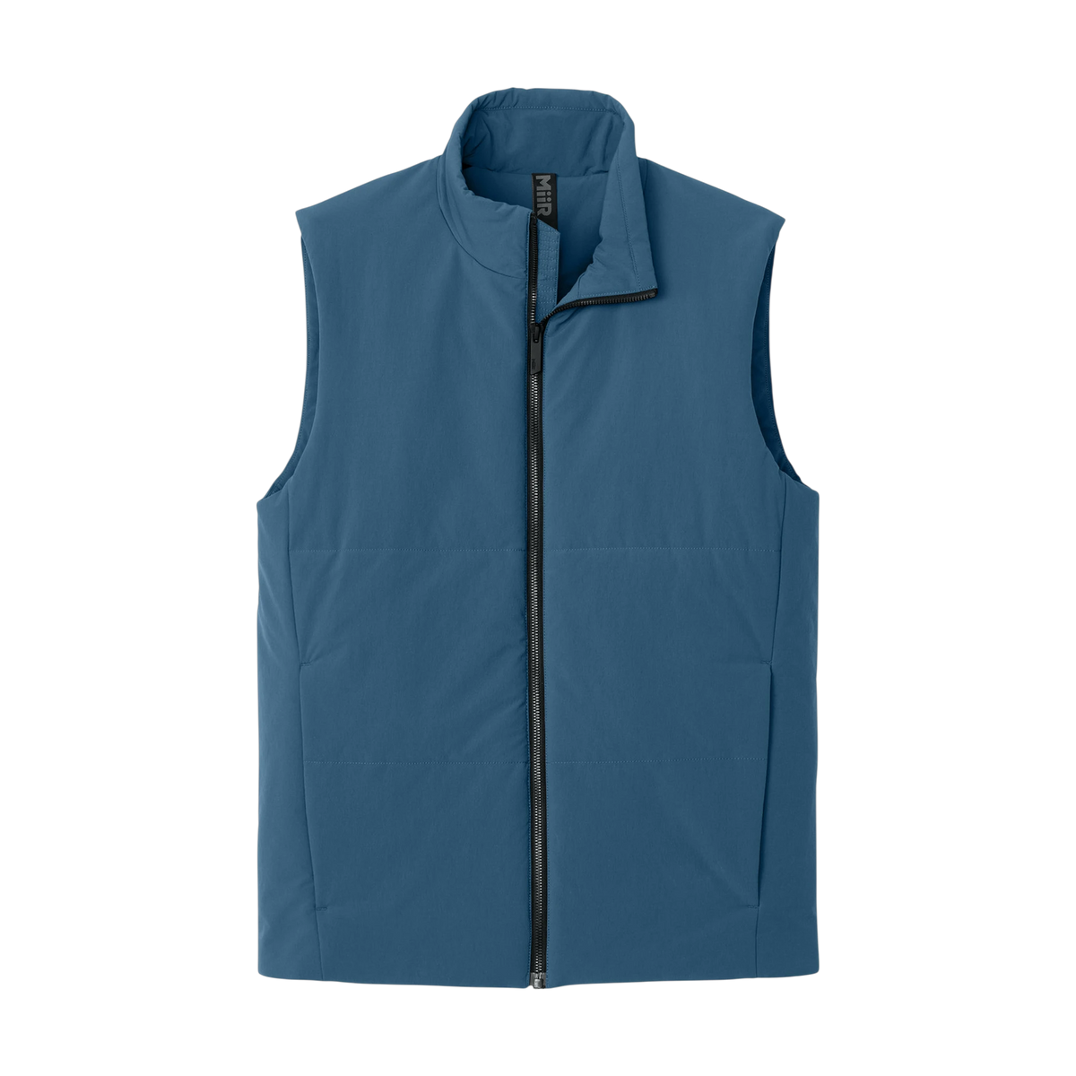 MiiR Sashiko Stretch Puffy Vest in Deep Lake — custom branded by Motive