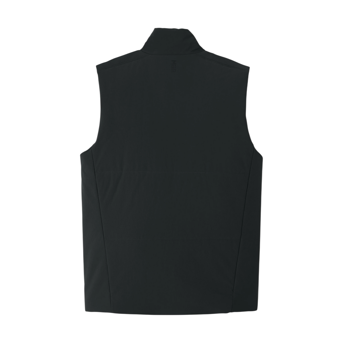 MiiR Sashiko Stretch Puffy Vest in Pitch Black — custom branded by Motive