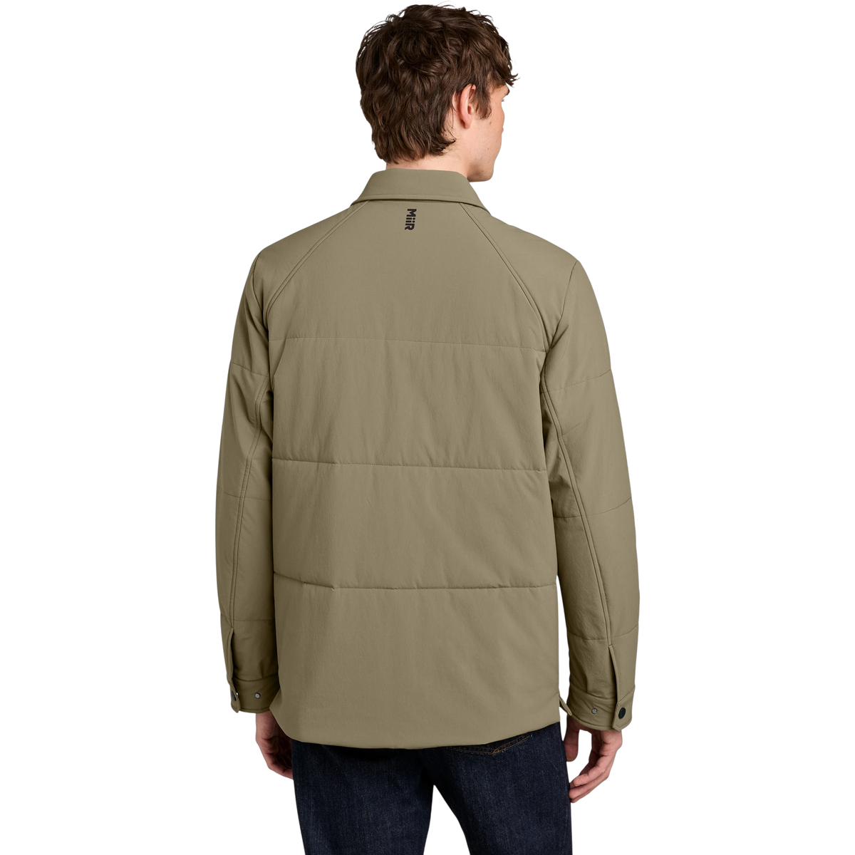 MiiR Sashiko Stretch Puffy Shacket in Truffle