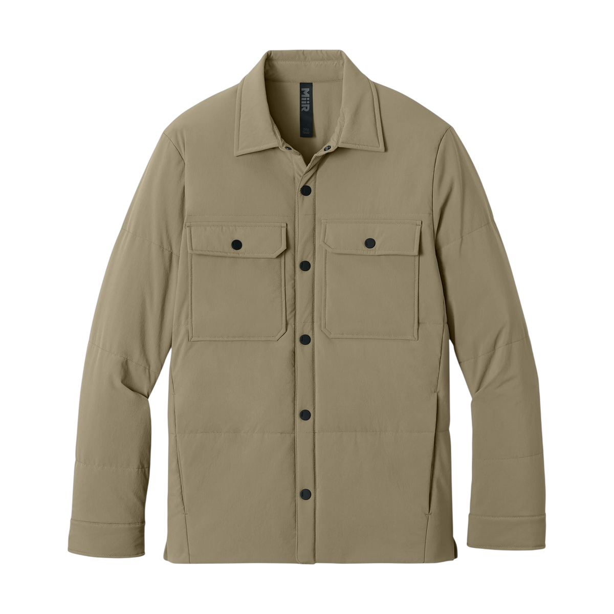 MiiR Sashiko Stretch Puffy Shacket in Truffle