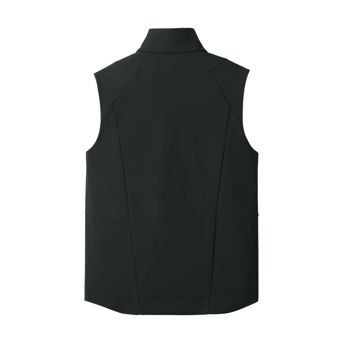 MiiR Nozawa Soft Shell Vest in Pitch Black — custom branded by Motive