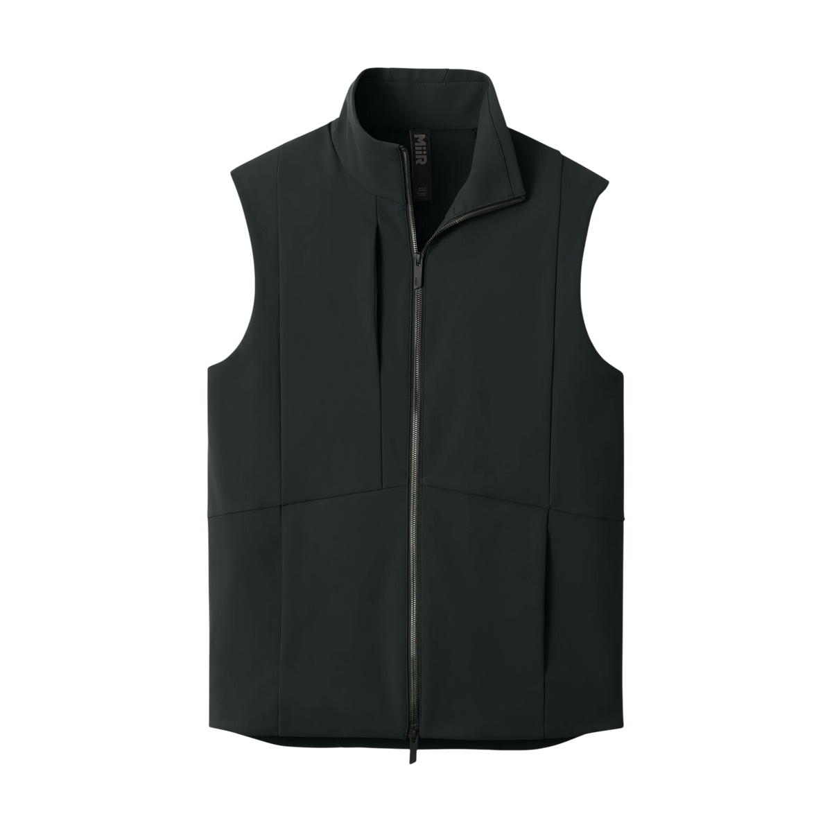 MiiR Nozawa Soft Shell Vest in Pitch Black — custom branded by Motive
