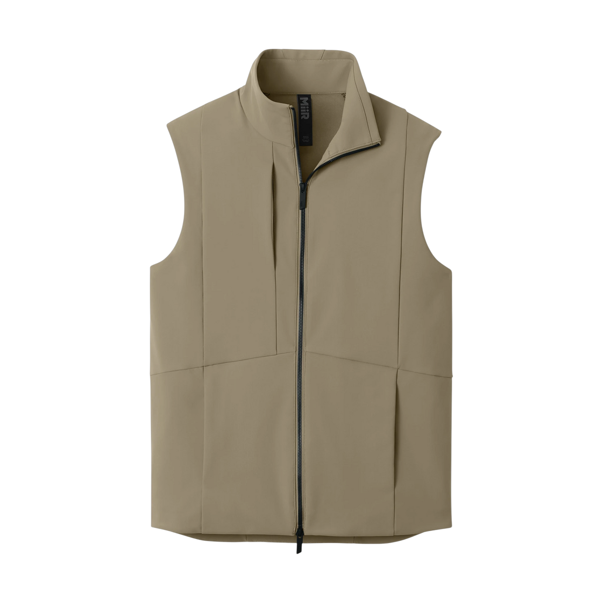 MiiR Nozawa Soft Shell Vest in Truffle — custom branded by Motive