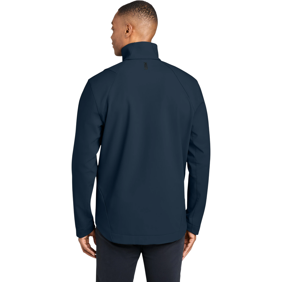 MiiR Nozawa Full-Zip Soft Shell in Indigo Navy — custom branded by Motive