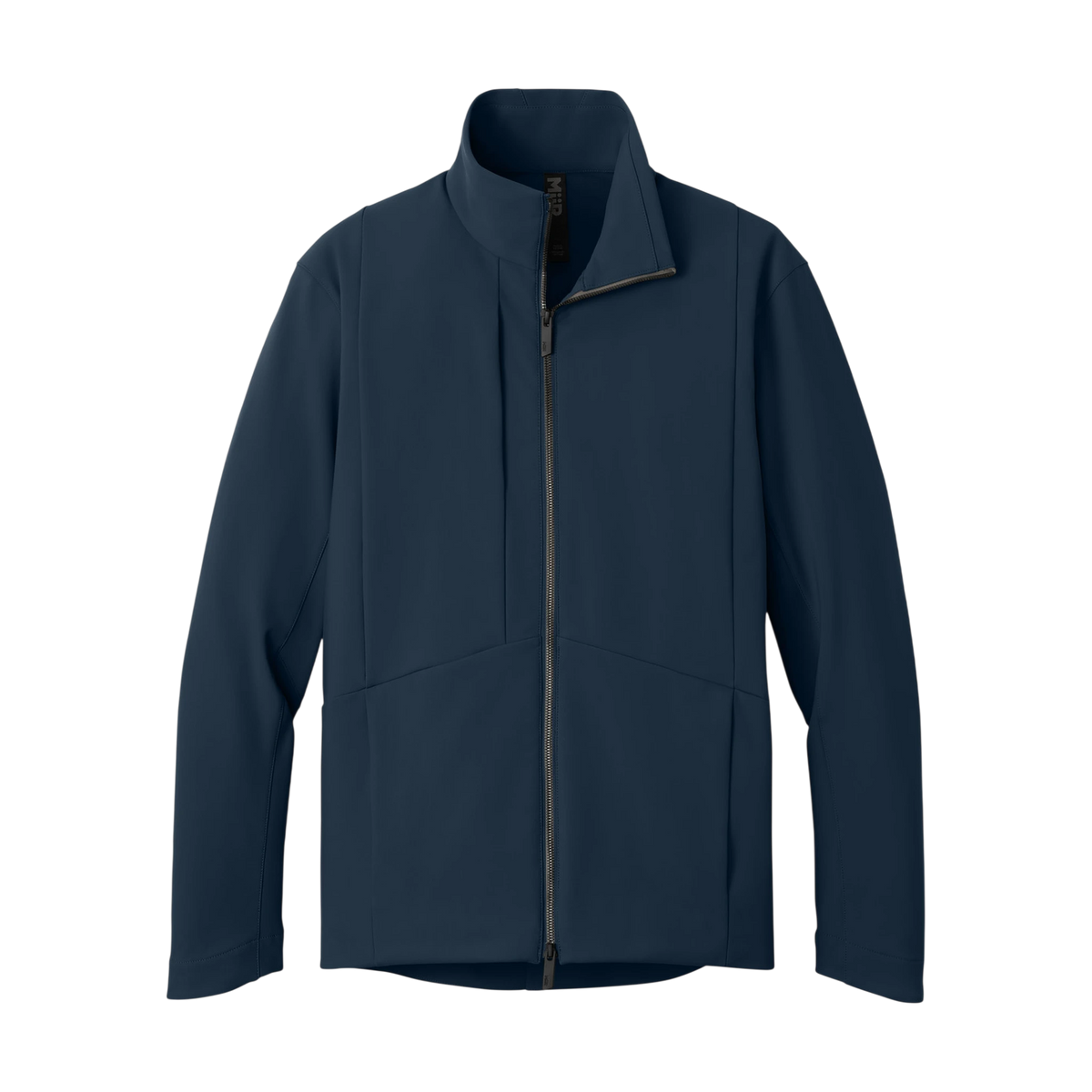 MiiR Nozawa Full-Zip Soft Shell in Indigo Navy — custom branded by Motive