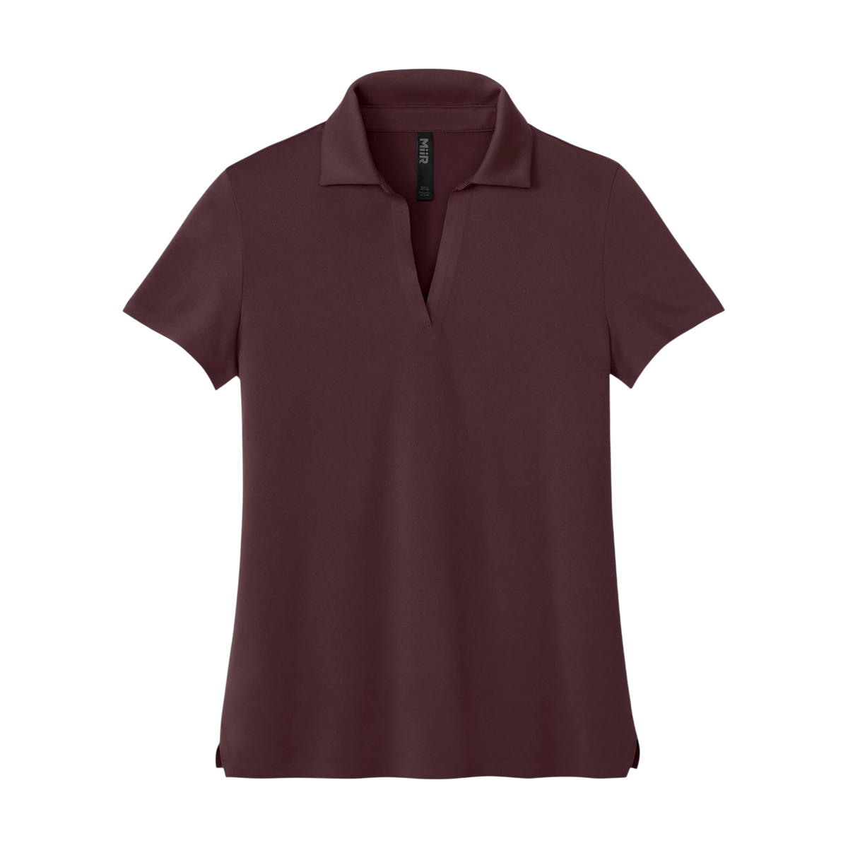 MiiR Women's Alta Polo in Dark Fig — custom branded by Motive
