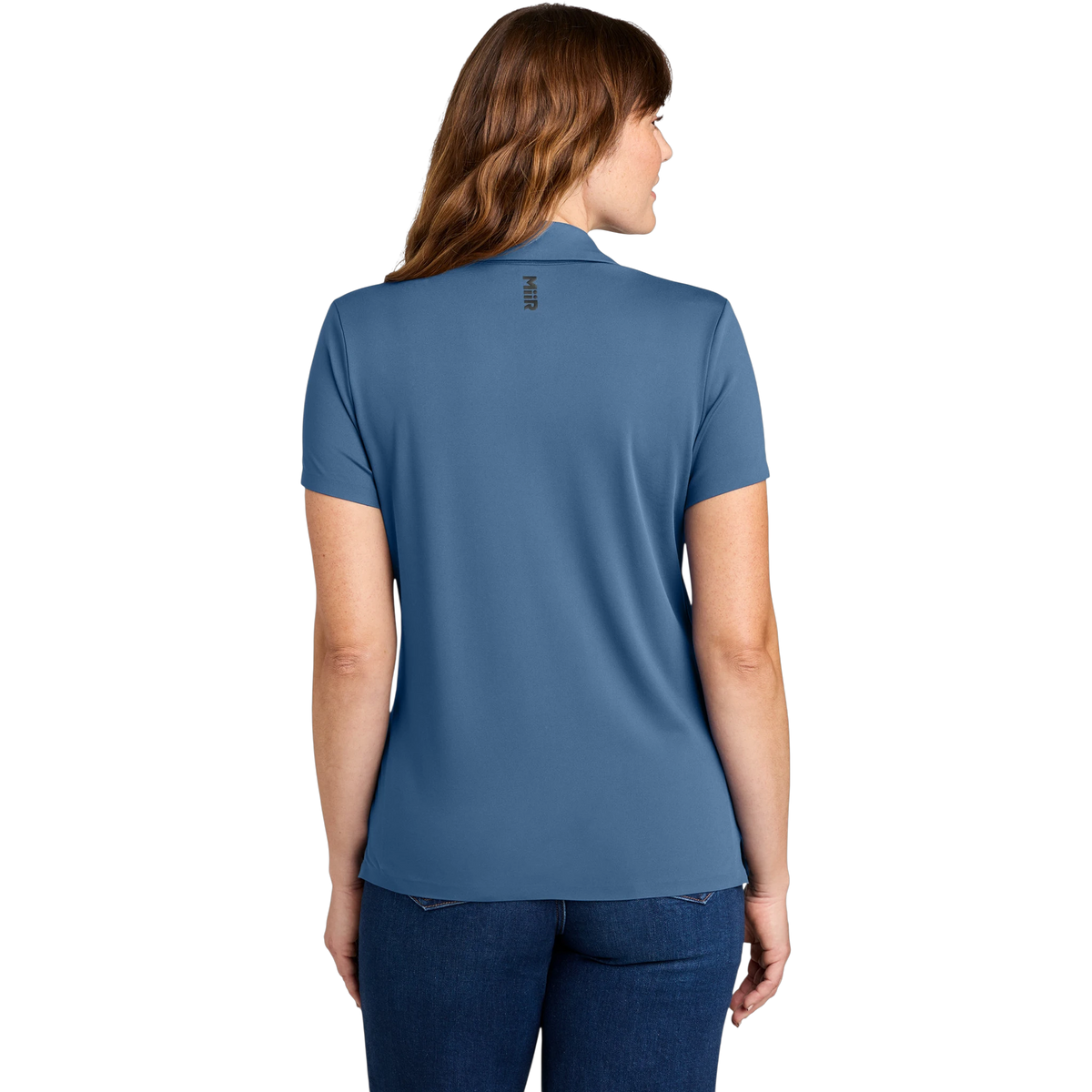 MiiR Women's Alta Polo in Deep Lake — custom branded by Motive