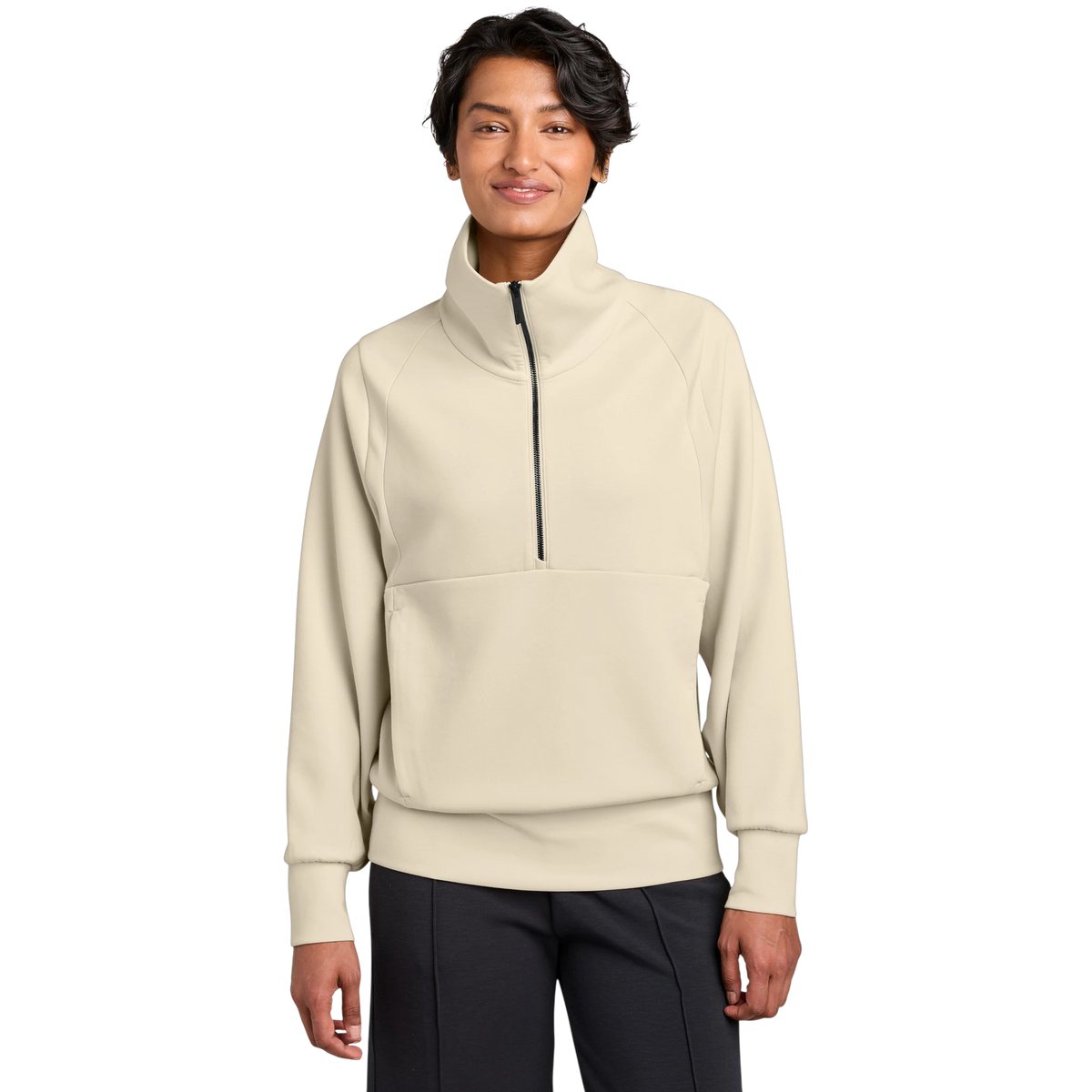 MiiR Women's Kumo 1/4-Zip Pullover in Alabaster