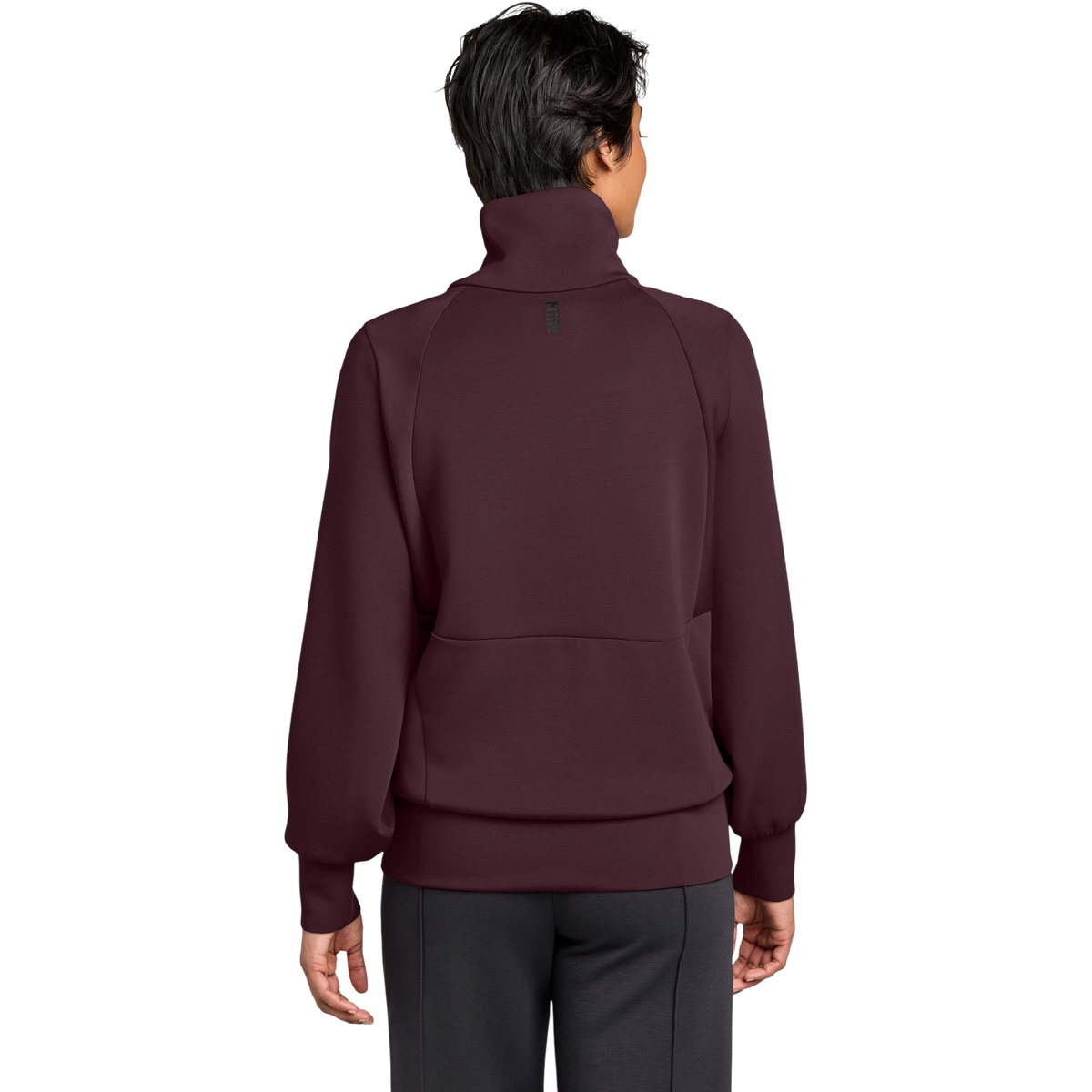 MiiR Women's Kumo 1/4-Zip Pullover in Dark Fig — custom branded by Motive