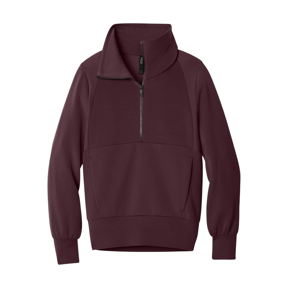 MiiR Women's Kumo 1/4-Zip Pullover in Dark Fig — custom branded by Motive