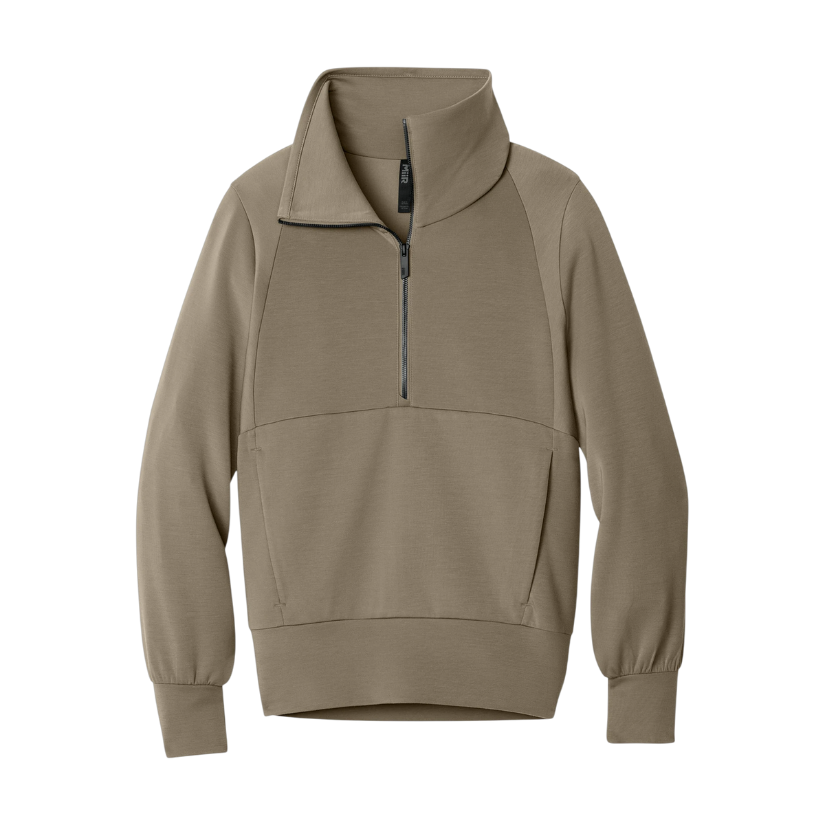 MiiR Women's Kumo 1/4-Zip Pullover in Truffle — custom branded by Motive