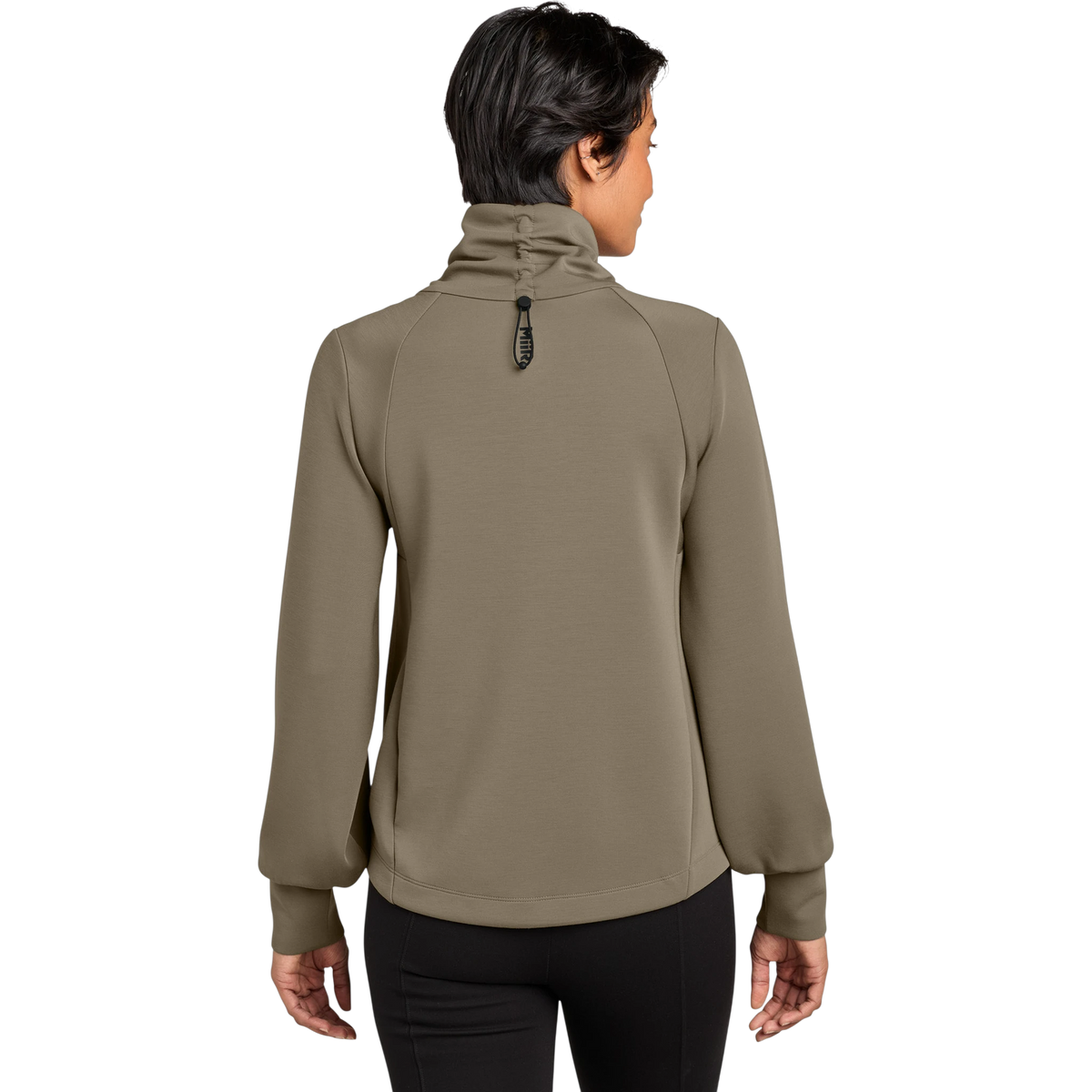 MiiR Women's Kumo Full-Zip in Truffle — custom branded by Motive