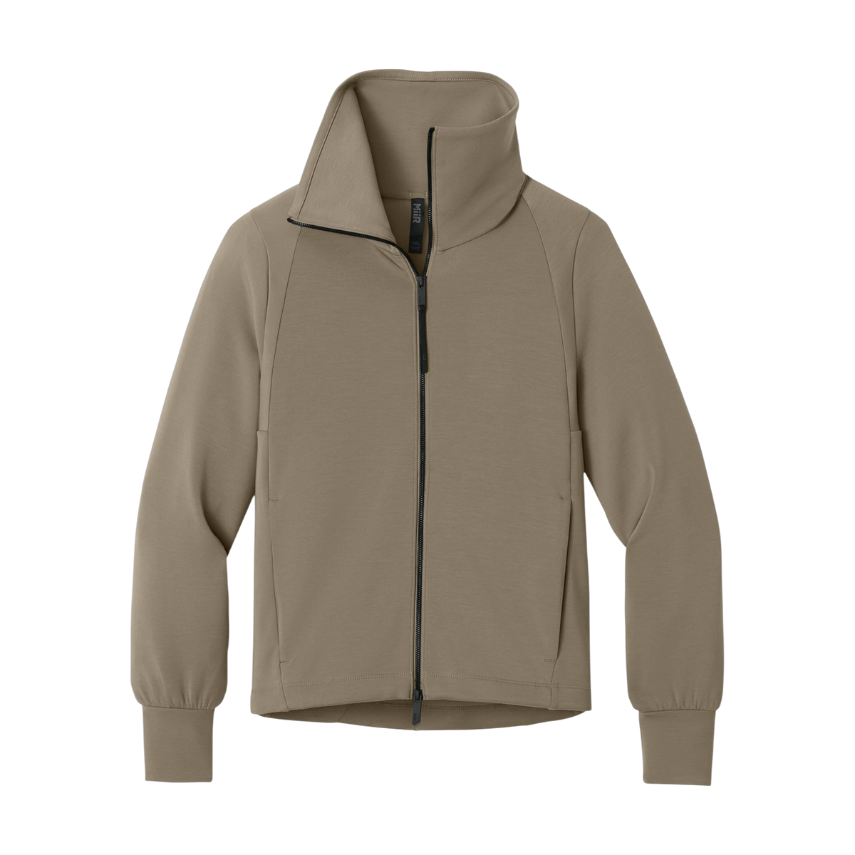 MiiR Women's Kumo Full-Zip in Truffle — custom branded by Motive