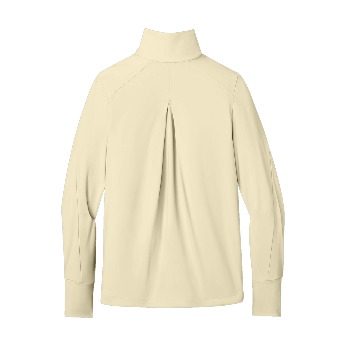 MiiR Women's Kivu Hybrid Full-Zip Jacket in Alabaster — custom branded by Motive
