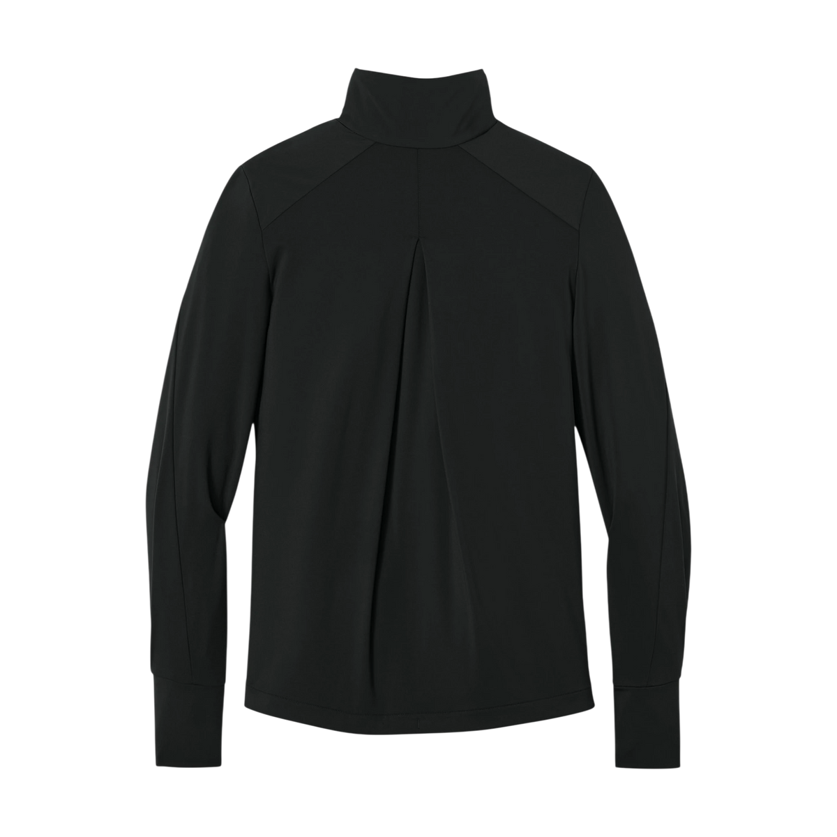 MiiR Women's Kivu Hybrid Full-Zip Jacket in Pitch Black — custom branded by Motive