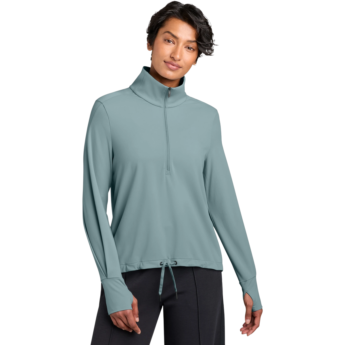 MiiR Women's Kivu 1/4-Zip in Blue Fog