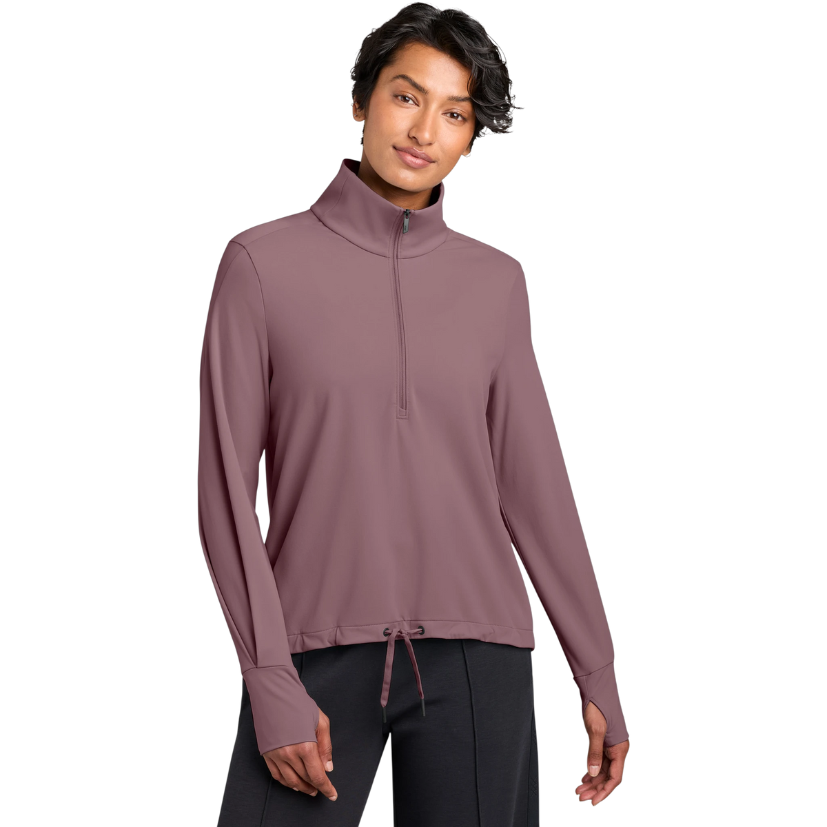 MiiR Women's Kivu 1/4-Zip in Dark Quartz — custom branded by Motive
