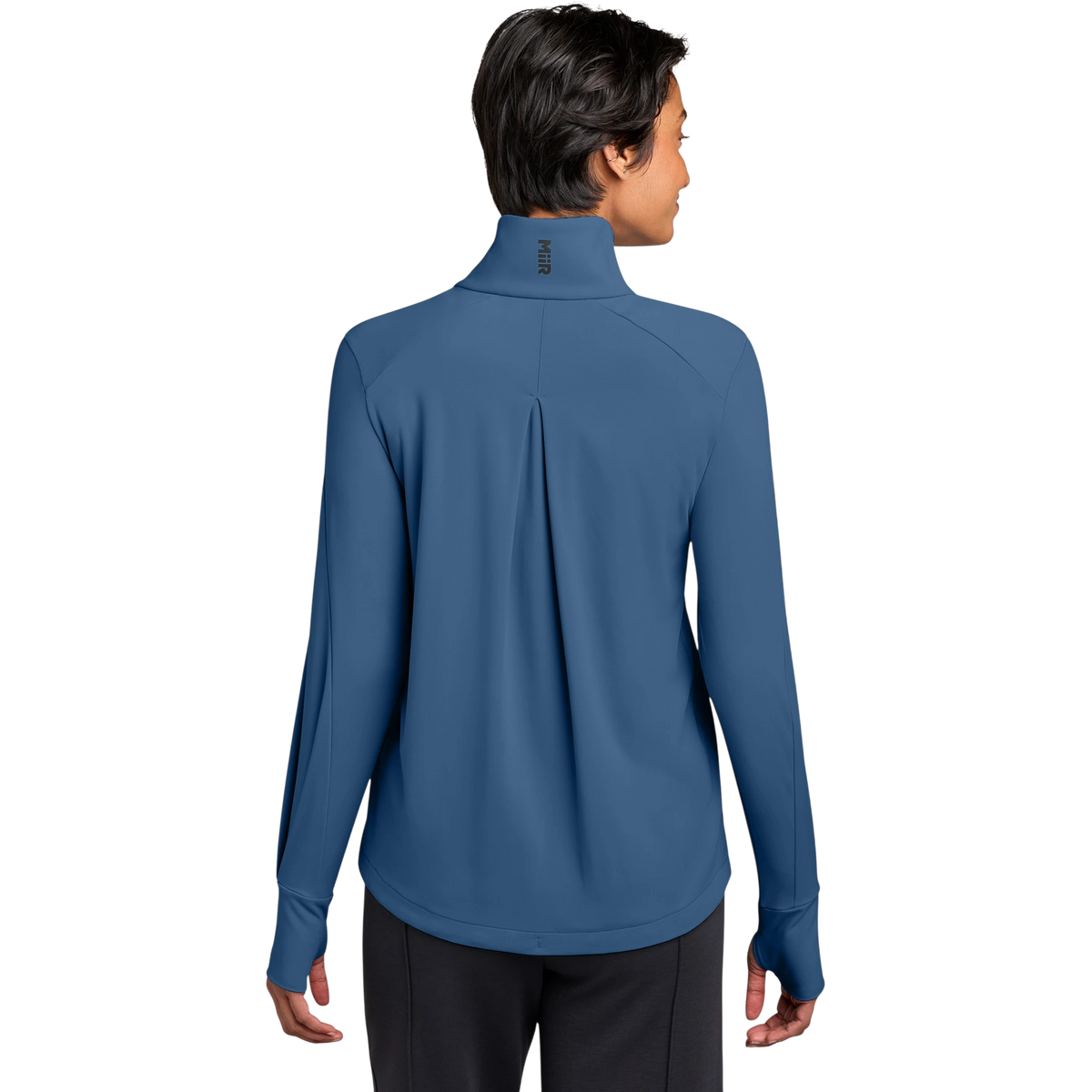 MiiR Women's Kivu 1/4-Zip in Deep Lake — custom branded by Motive