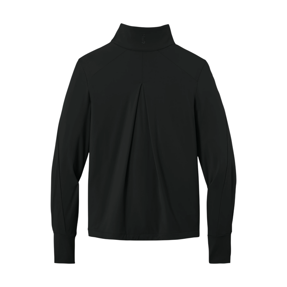 MiiR Women's Kivu 1/4-Zip in Pitch Black — custom branded by Motive