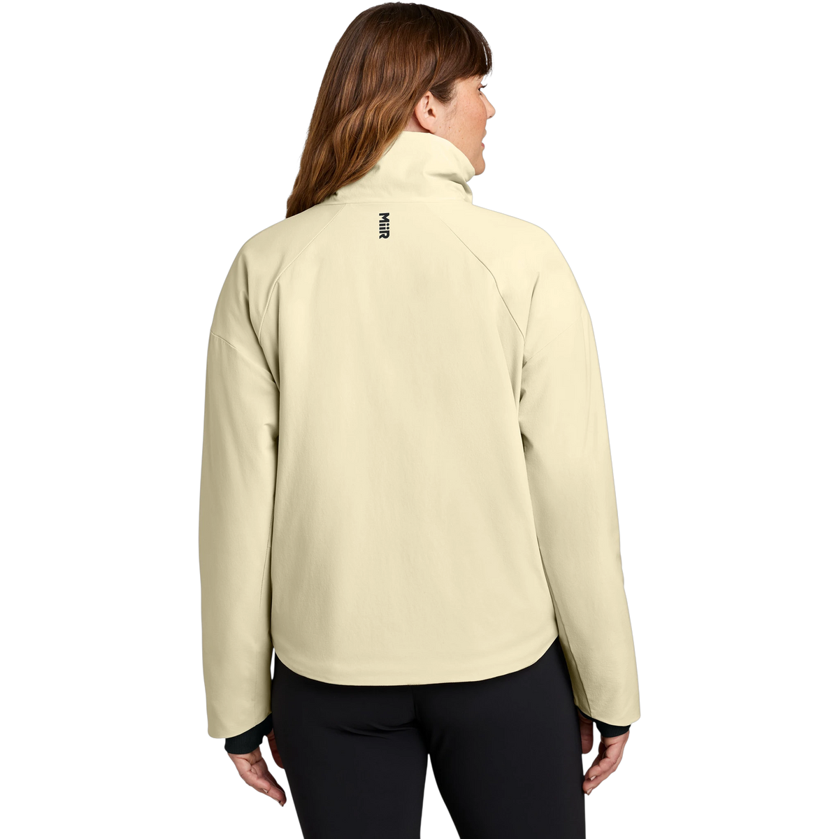 MiiR Women's Sashiko Full-Zip Stretch Puffy in Alabaster — custom branded by Motive