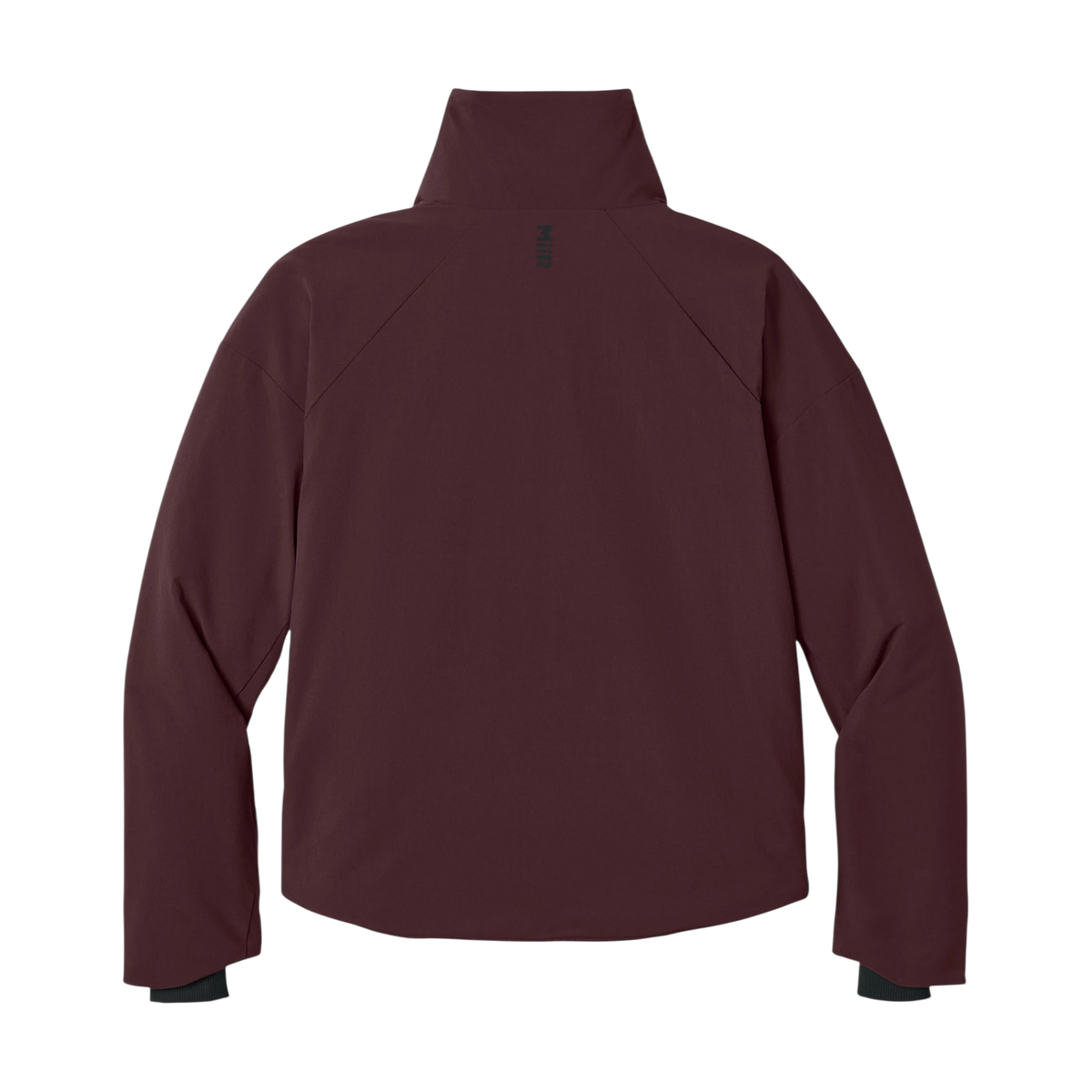 MiiR Women's Sashiko Full-Zip Stretch Puffy in Dark Fig — custom branded by Motive