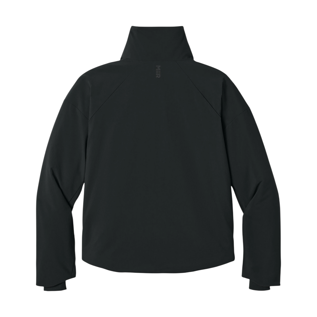 MiiR Women's Sashiko Full-Zip Stretch Puffy in Pitch Black — custom branded by Motive
