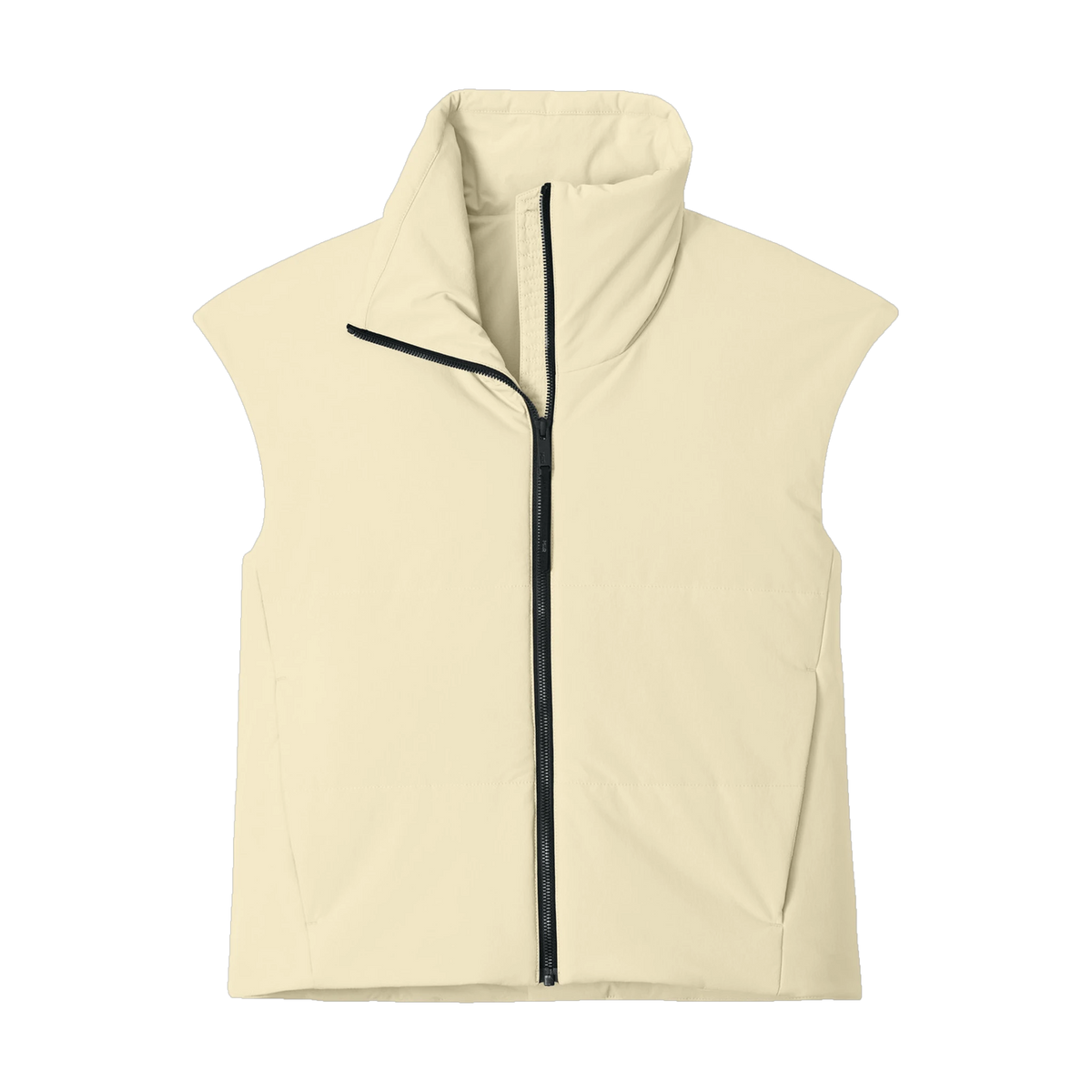 MiiR Women's Sashiko Stretch Puffy Vest in Alabaster — custom branded by Motive