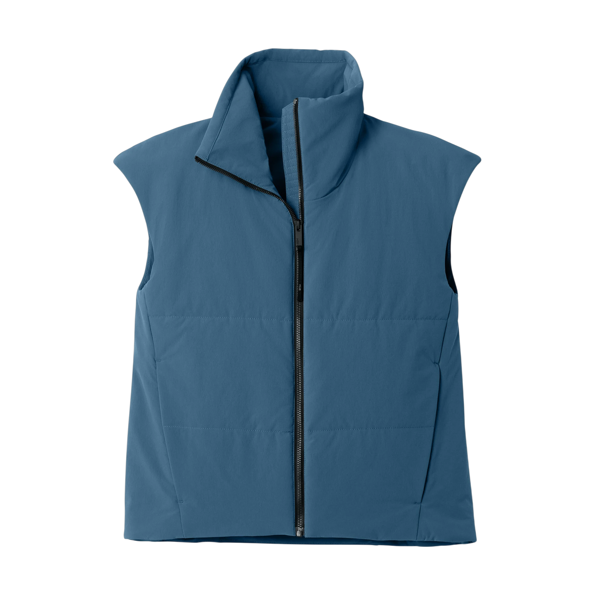 MiiR Women's Sashiko Stretch Puffy Vest in Deep Lake — custom branded by Motive