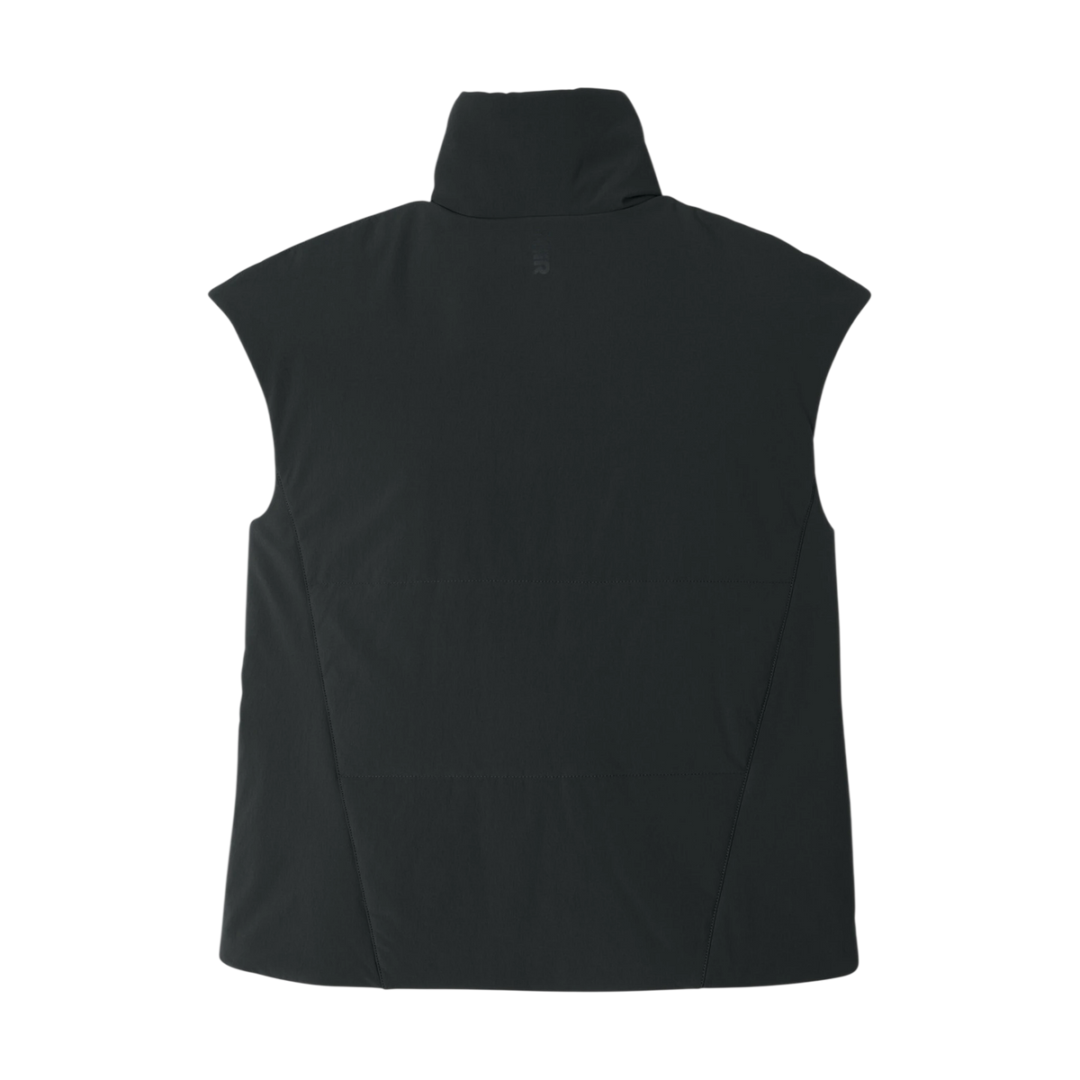 MiiR Women's Sashiko Stretch Puffy Vest in Pitch Black — custom branded by Motive
