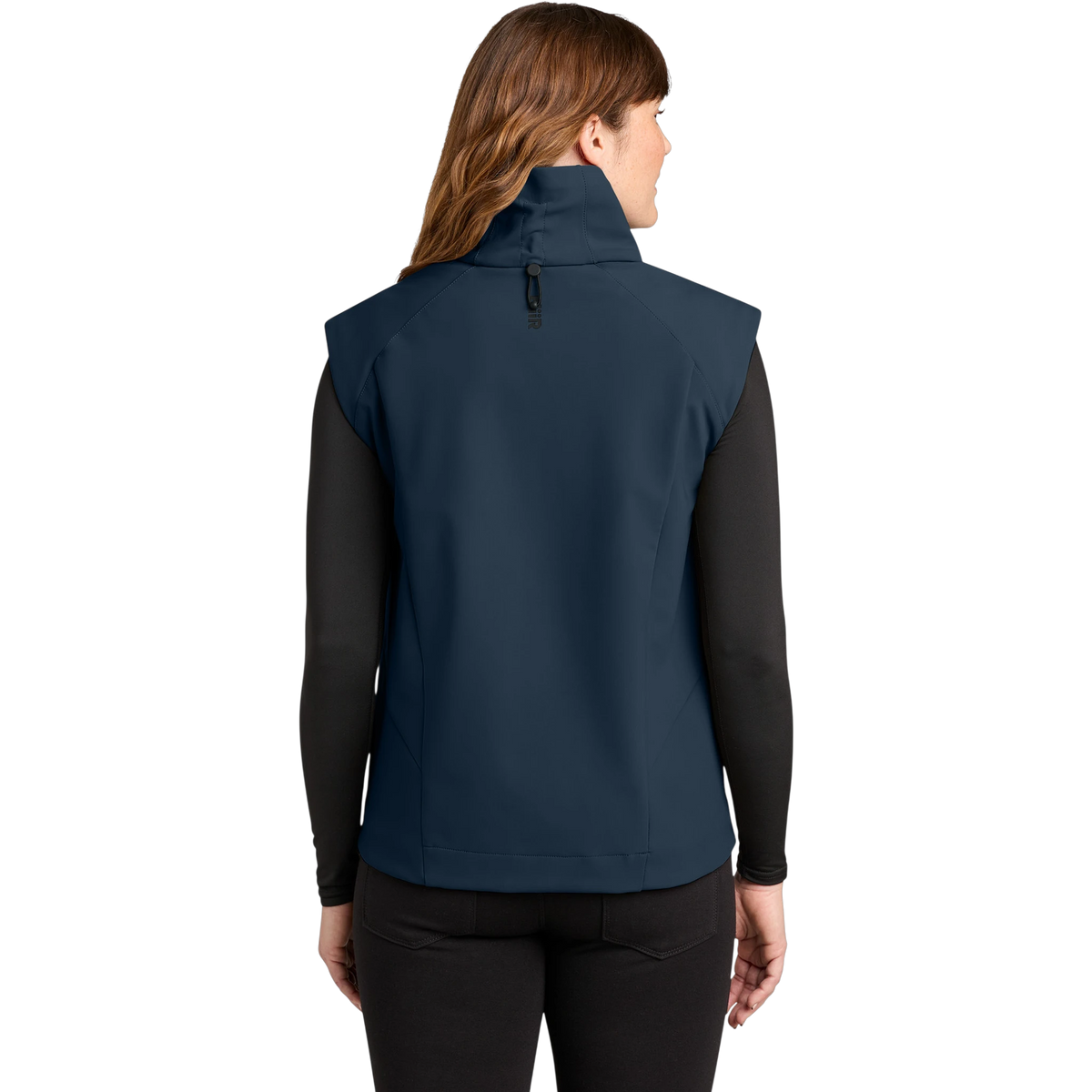 MiiR Women's Nozawa Soft Shell Vest in Indigo Navy — custom branded by Motive