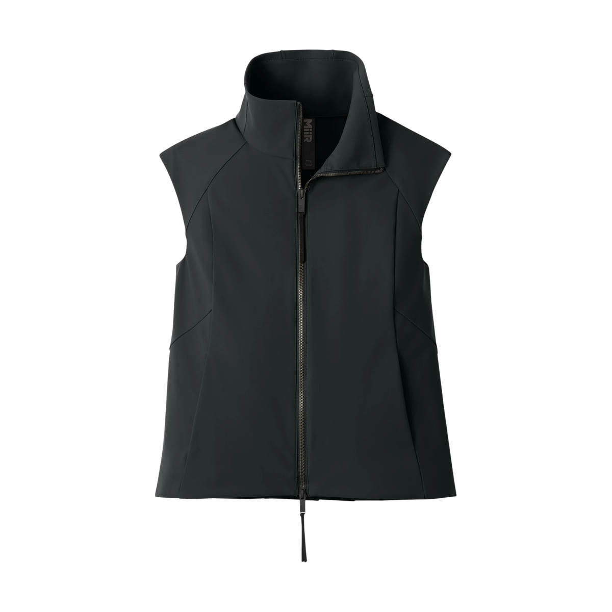 MiiR Women's Nozawa Soft Shell Vest in Pitch Black — custom branded by Motive