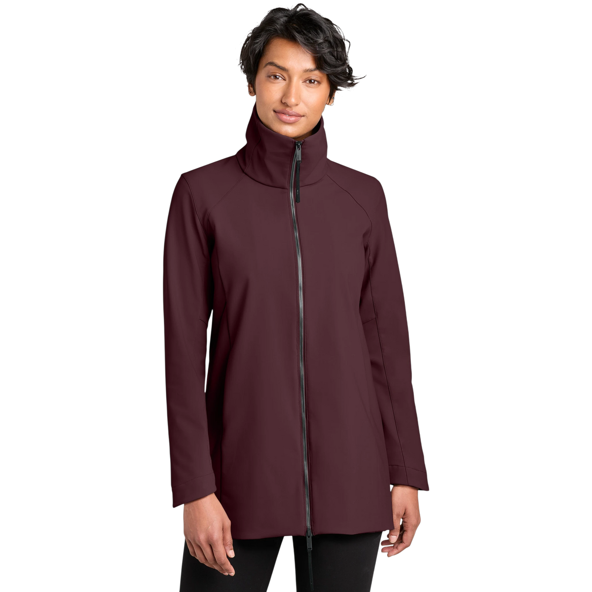 MiiR Women's Nozawa Full-Zip Soft Shell in Dark Fig