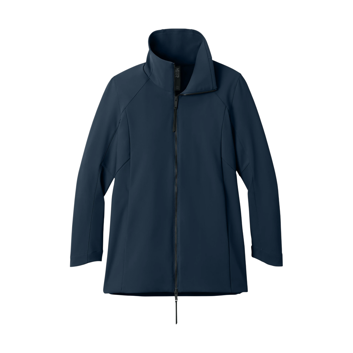 MiiR Women's Nozawa Full-Zip Soft Shell in Indigo Navy — custom branded by Motive