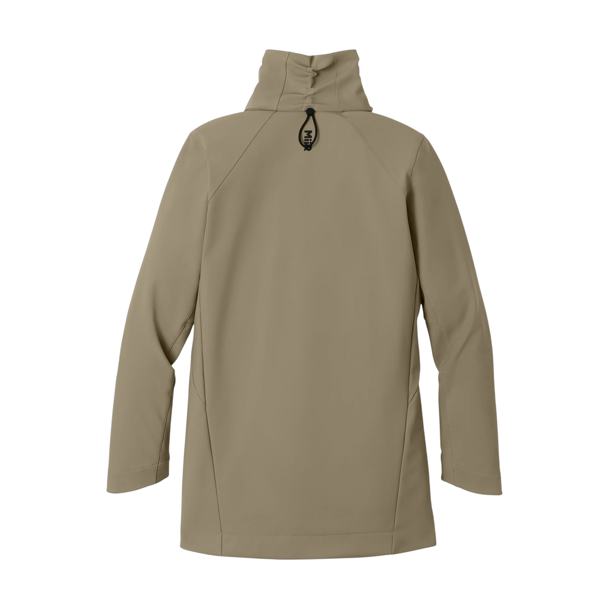 MiiR Women's Nozawa Full-Zip Soft Shell in Truffle — custom branded by Motive